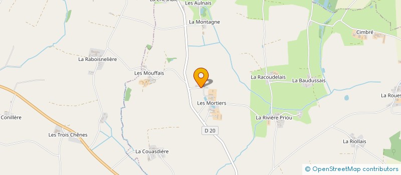 localisation de l'entreprise DES TROIS CHENES  SAINT-JULIEN-DE-VOUVANTES