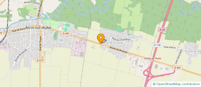 localisation de l'entreprise DES TROIS CO  TORCY-LE-GRAND