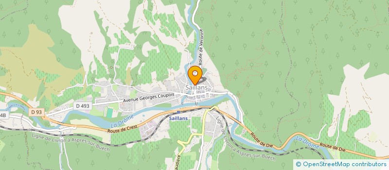 localisation de l'entreprise DES TROIS DOCS  SAILLANS