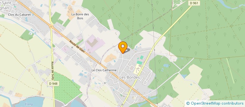 localisation de l'entreprise DES TROIS ETANGS à LES BORDES