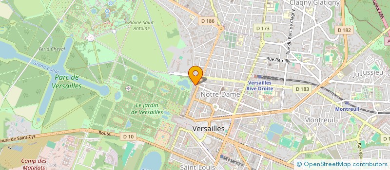localisation de l'entreprise DES TROIS FILLES à VERSAILLES
