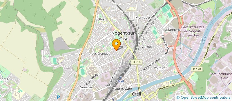 localisation de l'entreprise DES TROIS FONTAINES  NOGENT-SUR-OISE