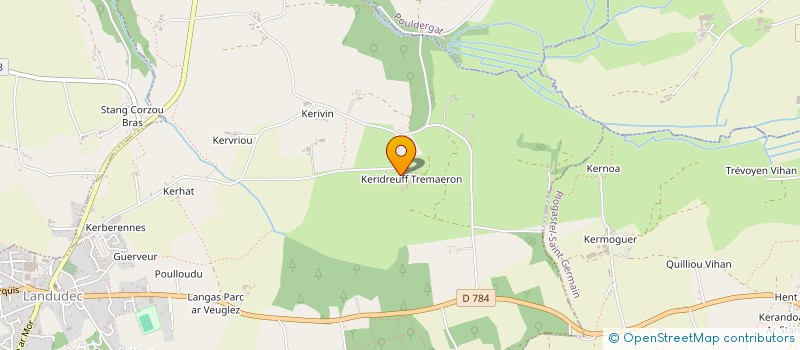 localisation de l'entreprise DES TROIS ORMES à LANDUDEC