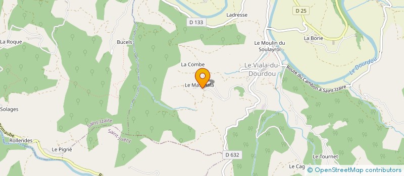 localisation de l'entreprise DES TROIS PASTRES à CALMELS-ET-LE-VIALA