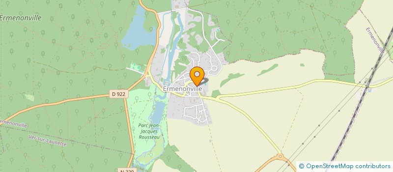 localisation de l'entreprise DES TROIS PIERRES  ERMENONVILLE