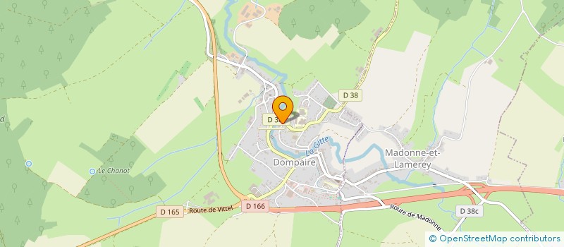 localisation de l'entreprise DES TROIS RIVIERES à DOMPAIRE
