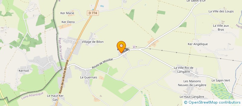 localisation de l'entreprise DES TROIS SAPINS à HERBIGNAC