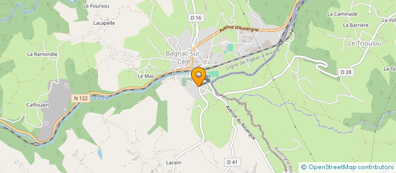 localisation de l'entreprise DES TROIS VALLEES  PRENDEIGNES