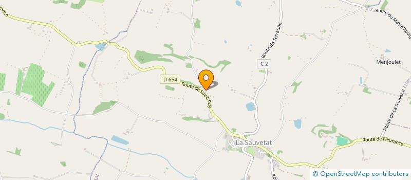 localisation de l'entreprise DES TUILES GASCONNES  LA SAUVETAT