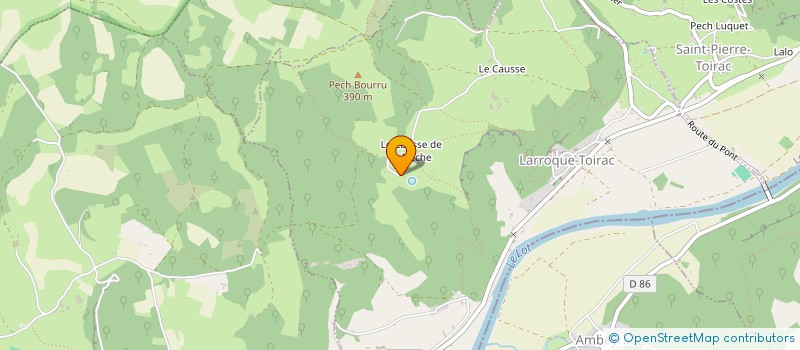 localisation de l'entreprise DES TUILLERES  LARROQUE-TOIRAC