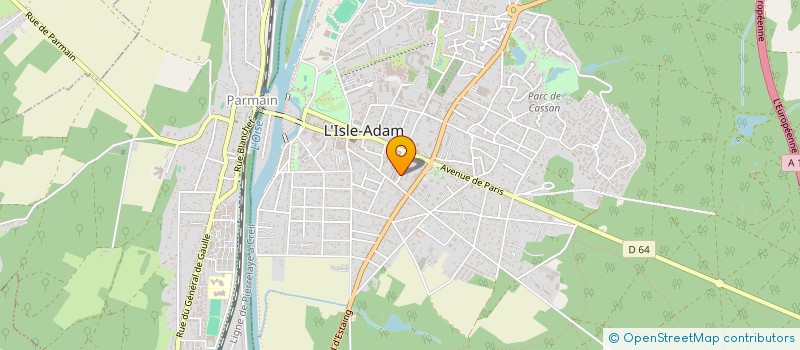 localisation de l'entreprise DES TULIPES  L'ISLE-ADAM