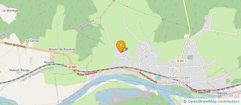 localisation de l'entreprise DES VACHES ROUGES  SOUGY-SUR-LOIRE