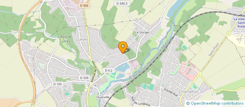 localisation de l'entreprise DES VAGUES à LEVES