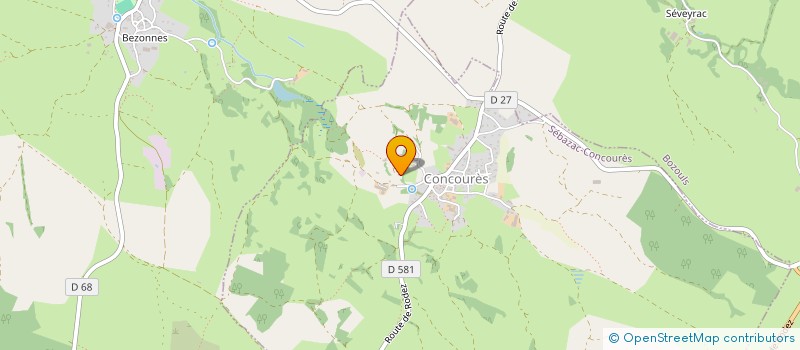 localisation de l'entreprise DES VALADES à SEBAZAC-CONCOURES