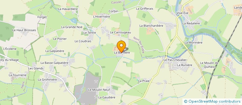 localisation de l'entreprise DES VALLEES  CASSON