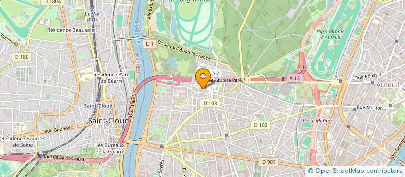 localisation de l'entreprise DES VALLEES DE CLAMART à BOULOGNE-BILLANCOURT
