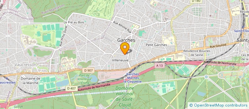 localisation de l'entreprise DES VALLEES DE LERY à GARCHES