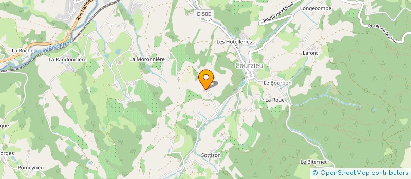 localisation de l'entreprise DES VALLONS à COURZIEU