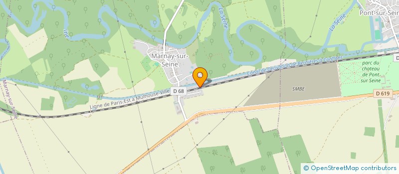 localisation de l'entreprise DES VARENNES  MARNAY-SUR-SEINE