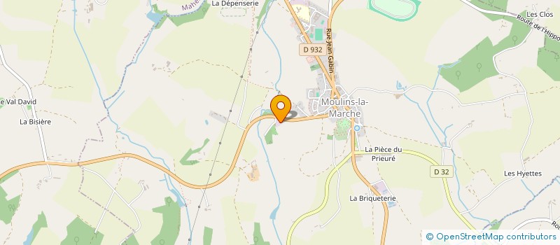 localisation de l'entreprise DES VAUX à MOULINS-LA-MARCHE