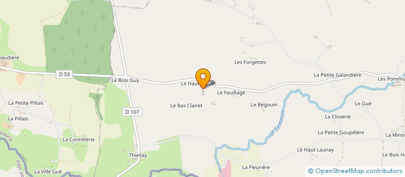 localisation de l'entreprise DES VENTS  MARTIGNE-FERCHAUD