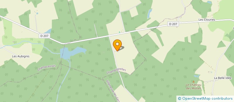 localisation de l'entreprise DES VERGERS  CHAMPIGNELLES