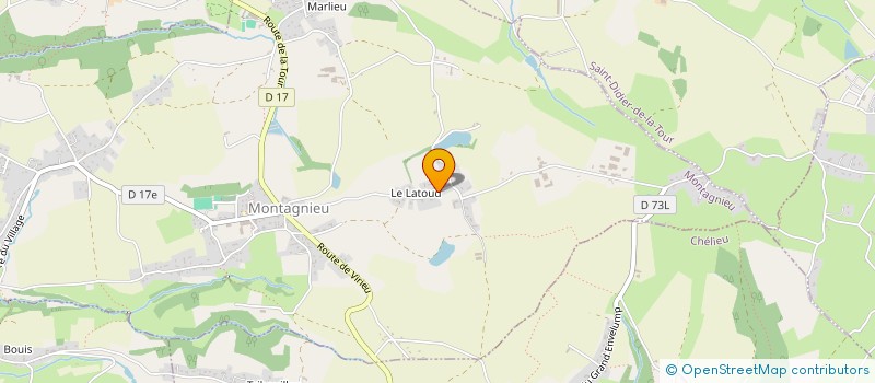 localisation de l'entreprise DES VERNETTES  MONTAGNIEU