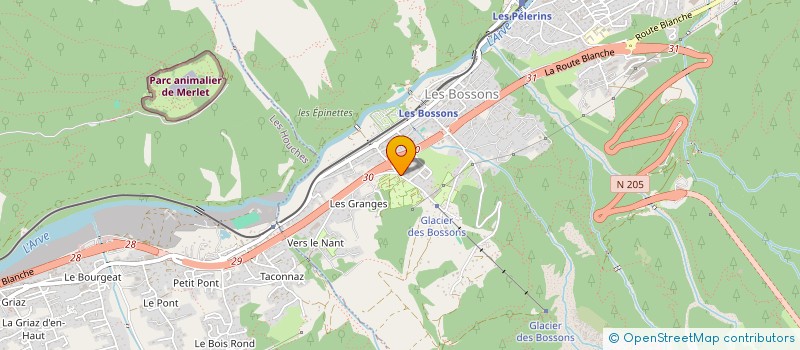 localisation de l'entreprise DES VERNEYS  CHAMONIX-MONT-BLANC