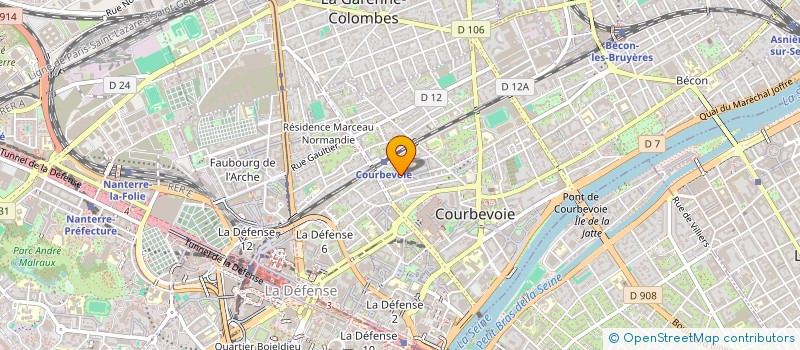localisation de l'entreprise DES VERS POUR TOUS à COURBEVOIE
