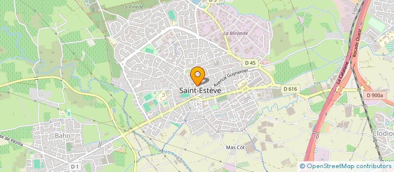 localisation de l'entreprise DES VERSEAUX  SAINT-ESTEVE