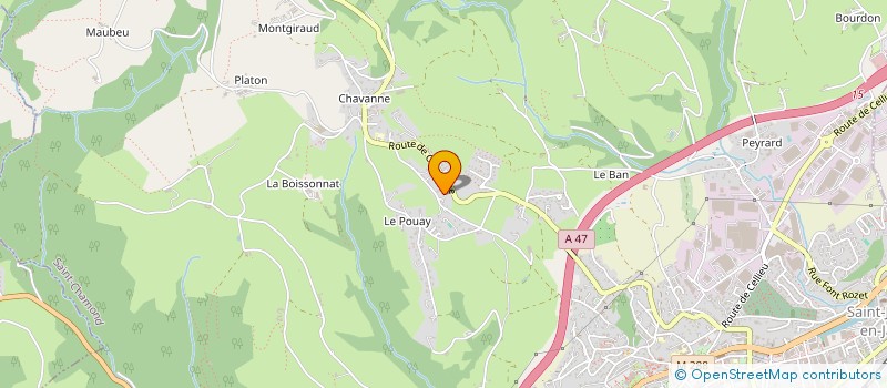 localisation de l'entreprise DES VICTIMES D'EMBOLIE PULMONAIRE à SAINT-CHAMOND