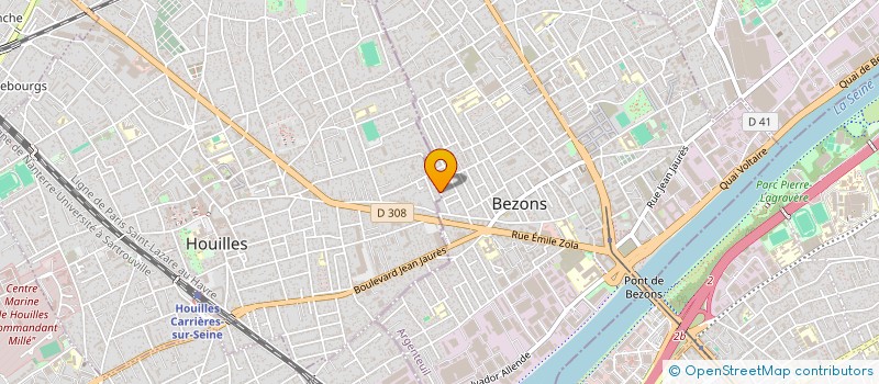 localisation de l'entreprise DES VIEUX CHENES  HOUILLES