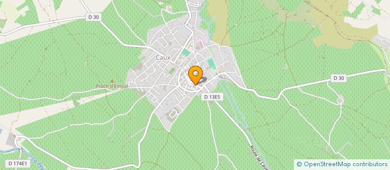 localisation de l'entreprise DES VIGNALS  CAUX