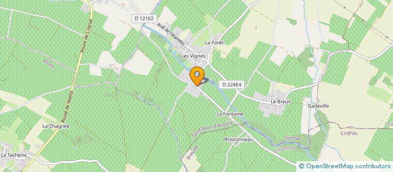 localisation de l'entreprise DES VIGNES à SONNAC