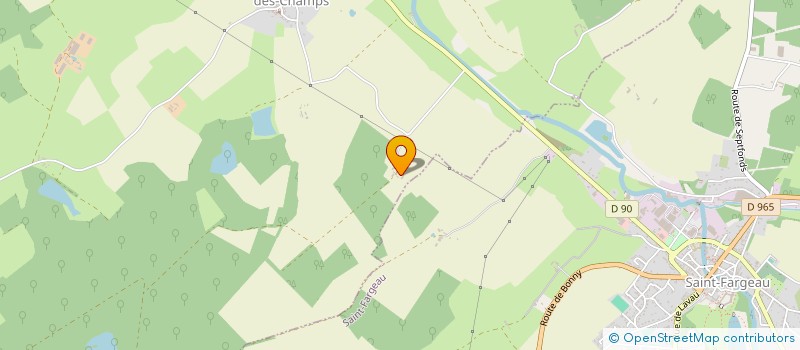 localisation de l'entreprise DES VIGNES  SAINT-FARGEAU