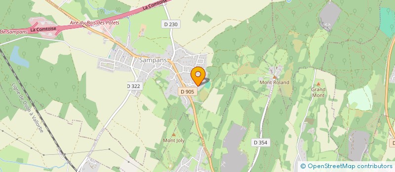 localisation de l'entreprise DES VIOLETS  SAMPANS