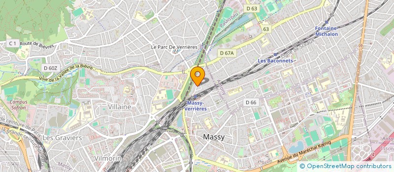 localisation de l'entreprise DES VIRAGES ET DES NOTES à MASSY