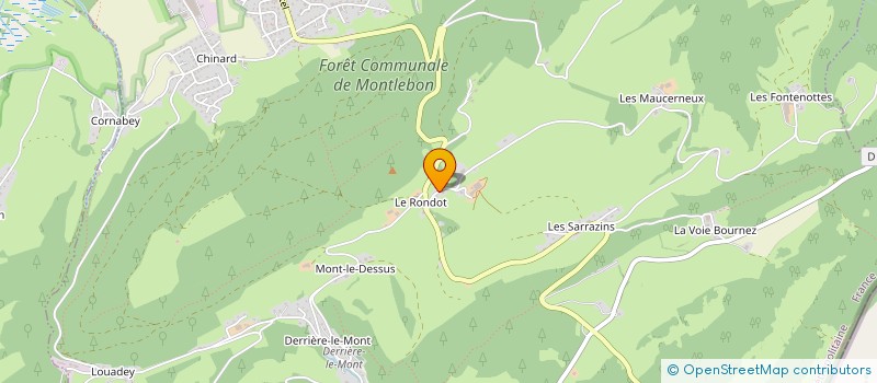 localisation de l'entreprise DES VUILLAUMIERS  MONTLEBON