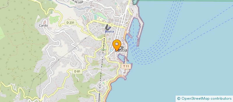 localisation de l'entreprise DESA IMMOBILIER à BASTIA