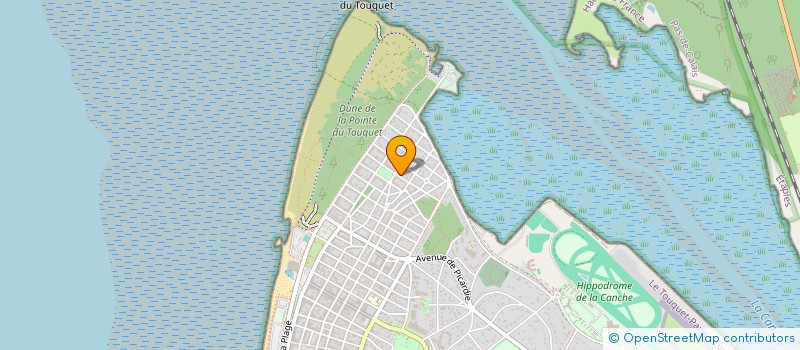 localisation de l'entreprise DESAINT FRERES  LE TOUQUET-PARIS-PLAGE