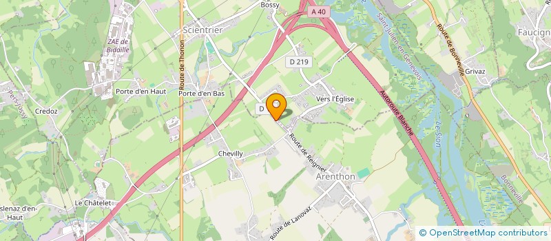 localisation de l'entreprise DESALMAND  ARENTHON