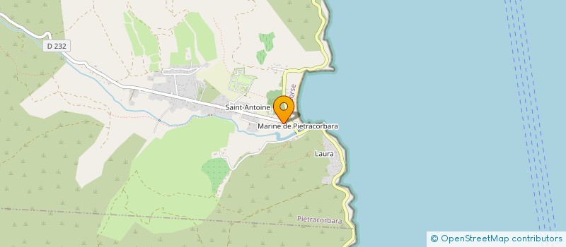 localisation de l'entreprise DESAMIANTAGE CORSE à PIETRACORBARA