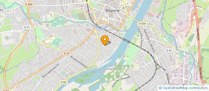 localisation de l'entreprise DESARBRE INTERNATIONAL SA à ROANNE