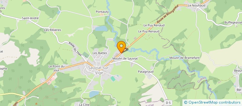 localisation de l'entreprise DESAUTARD à SAUVIAT-SUR-VIGE