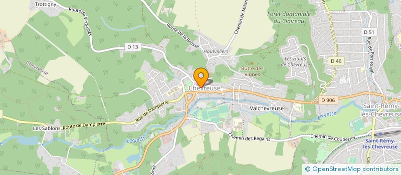 localisation de l'entreprise DESBARRE COUVERTURE à CHEVREUSE