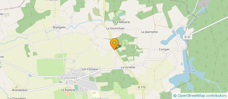 localisation de l'entreprise DESBOIS  CONCORET