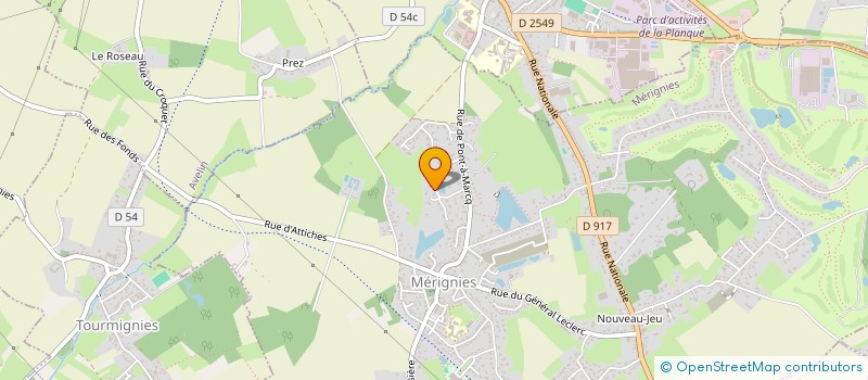 localisation de l'entreprise DESBONNET RECHERCHE à MERIGNIES