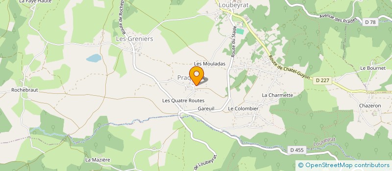 localisation de l'entreprise DESBORDES  LOUBEYRAT