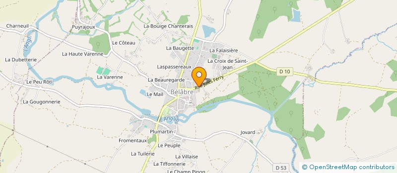 localisation de l'entreprise DESBROCHES à BELABRE