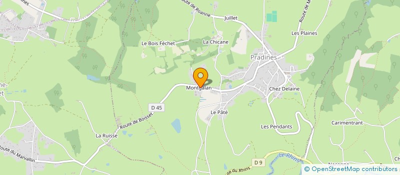 localisation de l'entreprise DESBROSSE BRISEBRAS  PRADINES